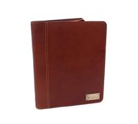 Catwalk Collection Handbags - Cartella Portadocumenti Pelle da Viaggio - Cartellina Porta Tablet e Documenti - Carpetta A5 - Angela - Marrone Chiaro