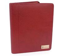 Catwalk Collection Handbags - Cartella Portadocumenti Pelle da Viaggio - Cartellina Porta Tablet e Documenti - Carpetta A5 - Angela - Rosso