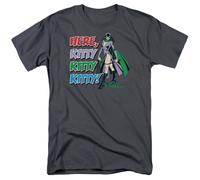 Catwoman Here Kitty Batman DC Comics T-Shirt Uomo Grigio Licenziata