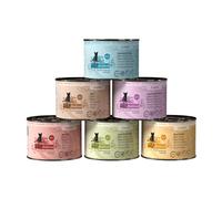 catz finefood 6 x 200 g - Mix 2: Agnello, Selvaggina, Manzo, 3 varianti al Pollo