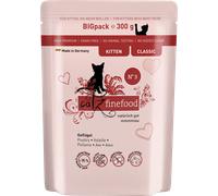 catz finefood Kitten 6 x 300 g Umido gatto - Pollame