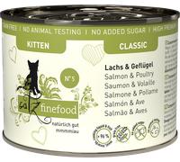 catz finefood Classic Kitten No.05 Salmone e Pollame - 200 g