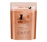 catz finefood Classic N° 25 cibo umido per gatti e tonno per gatti senza cereali e zuccheri ad alta percentuale di carne (6 sacchetti da 300 g)