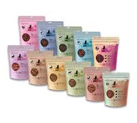 catz finefood Meatz - Gatti a strisce di carne croccanti, senza cereali, senza zucchero, grigliate e asciugate, diverse varietà (11 x 45 g)