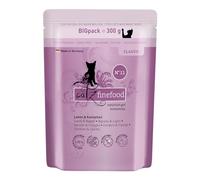 catz finefood N° 11 Agnello e coniglio, cibo umido per gatti, senza cereali e zucchero ad alta percentuale di carne (6 sacchetti da 300 g)