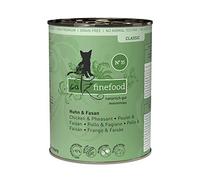 catz finefood N° 15 Cibo per gatti umido e fagiano, raffinato con quinoa e crescione, 6 barattoli da 400 g