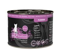 catz finefood Purrrr 12 x 200/190 g Alimento umido per gatti - Agnello (12 x 200 g)