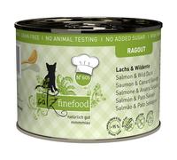 catz finefood Ragout 24 x 180 g / 190 g - 24 x 190 g Salmone & Anatra selvatica