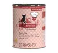 catz finefood Ragout N° 603 Oca & Tacchino cibo umido per gatti - Cibo umido per gatti in salsa senza cereali e zuccheri ad alta percentuale di carne, 6 barattoli da 380 g