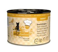 catz finefood Ragout N° 607 Canguro & Anatra cibo umido per gatti - Cibo umido per gatti in salsa senza cereali e zucchero ad alta percentuale di carne, 6 x 190 g in barattolo