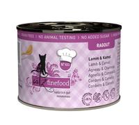 catz finefood Ragout N° 611 - Cibo umido per gatti in salsa senza cereali e zucchero ad alta percentuale di carne, 6 x 190 g