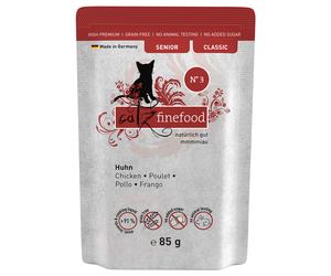 catz finefood Senior 16 x 85 g Alimento umido per gatto - Pollo