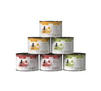 catz finefood Senior Collection cibo umido per gatti - cibo umido di alta qualità per il vostro gatto anziano - senza cereali, senza zucchero, alto contenuto di carne, vitamine e minerali (6 barattoli