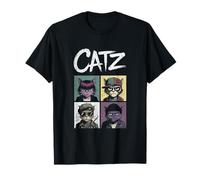 Catz, grunge, stile, gatti, carattere, pop, griglia, illustrazione Maglietta