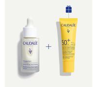 Caudalie Vinoperfect & Suncare Set: siero anti-macchie + crema protettiva SPF 50+