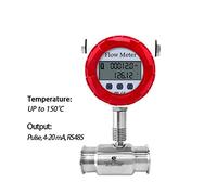 Caudalimetro Metro flusso dell'acqua della turbina 150 Misuratore di acqua calda Tri Misurazione del flussi alcol Il latte for olio gasolio fluido(DN32 SS304)