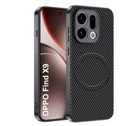 CAUHENYEE Cover per OPPO Find X9 5G con Magnete Integrato, Antiscivolo, Resistente a Urti e Graffi - Custodia Magnetica per OPPO Find X9 5G - Nero