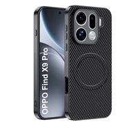 CAUHENYEE Cover per OPPO Find X9 Pro 5G con Magnete Integrato, Antiscivolo, Resistente a Urti e Graffi - Custodia Magnetica per OPPO Find X9 Pro 5G - Nero