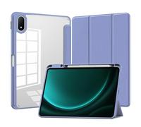 CAUHENYEE Custodia per Oneplus Pad 3 Cover, [Tripla Protezione] Antiurto, Chiusura Magnetica, Retro Trasparente - Custodia Protettiva Sottile con Funzione Sleep e Supporto Pieghevole - Viola