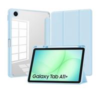 CAUHENYEE Custodia per Samsung Galaxy Tab A11 Plus Cover, Antiurto, Chiusura Magnetica, Retro Trasparente - Custodia Protettiva Sottile con Funzione Sleep e Supporto Pieghevole - Blu ghiaccio