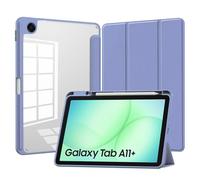 CAUHENYEE Custodia per Samsung Galaxy Tab A11 Plus Cover, Antiurto, Chiusura Magnetica, Retro Trasparente - Custodia Protettiva Sottile con Funzione Sleep e Supporto Pieghevole - Lavanda
