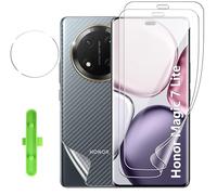 CAUHENYEE Pellicola Protettiva per Honor Magic 7 Lite, 2X Pellicola Morbida in TPU + 1X Pellicola per Lenti in Vetro Temperato + 1X Installazione Facile, [Riconoscimento Delle Impronte Digitali]