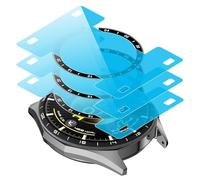 CAUHENYEE Pellicola Protettiva per Huawei Watch GT 6 Pro 46mm Vetro temperato, 3 Pezzi Vetro Temperato 9H con Guida di Posizionamento - Anti-Graffio, Anti-Impronte, Resistente agli Urti