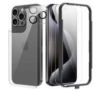 CAUHENYEE Pellicola Protettiva per iPhone 16 Pro Max 6.9 Zoll Vetro Temperato, [2+1+1] Proteggi Schermo + Proteggi Schiena + Proteggi Fotocamera, Telaio Facile da Installare, Resistente ai Graffi