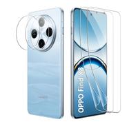 CAUHENYEE Pellicola Protettiva per OPPO Find X8 Pro 5G, [2+2] 2 Pezzi Proteggi Schermo Morbido in TPU + 2 Pezzi Proteggi Fotocamera in Vetro Temperato, AntiGraffio