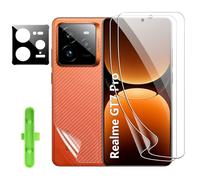 CAUHENYEE Pellicola Protettiva per Realme GT7 Pro, 2X Pellicola Morbida in TPU + 1X Pellicola per Lenti in Vetro Temperato + 1X Installazione Facile, [Riconoscimento Delle Impronte Digitali]