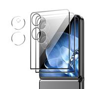 CAUHENYEE Pellicola Protettiva per Xiaomi Mix Flip/Xiaomi Mix Flip 2 Vetro Temperato, [2+2] 2 Pezzi Proteggi Schermo Frontale + 2 Pezzi Proteggi Lente, Durezza 9H, Resistente ai Graffi, Infrangibile