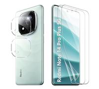 CAUHENYEE Pellicola Protettiva per Xiaomi Redmi Note 14 Pro Plus 5G, [2+2] 2 Pezzi Proteggi Schermo Morbido in TPU + 3 Pezzi Proteggi Fotocamera, AntiGraffio