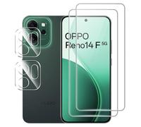 CAUHENYEE Pellicola Vetro Temperato per OPPO Reno 14F 5G / OPPO Reno 14 FS 5G,2 pezzi Pellicola Vetro Temperato + 2 pezzi di Protezione per Fotocamera,HD Vetro Protettivo con Durezza 9H