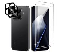 CAUHENYEE Pellicola Vetro Temperato per Xiaomi 15T / 15T Pro,2 pezzi Pellicola Vetro Temperato + 2 pezzi di Protezione per Fotocamera,HD Vetro Protettivo con Durezza 9H
