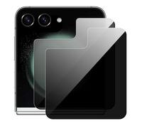 CAUHENYEE Privacy Pellicola Protettiva Frontale per Samsumg Galaxy Z Flip 6 5G, [2 Pezzi] Pellicola Privacy in Vetro Temperato, Durezza 9H, Antigraffio, Antifrantumazione, Senza Bolle