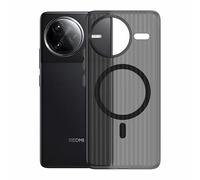 CAUHENYEE Trasparente Cover per Xiaomi POCO F7 Pro 5G Custodia, [3 Protezioni] Antishock, Assorbimento Urto, Protezione Fotocamera + Compatibile MagSafe - Cover Magnetica Traslucida Opaca - Nero