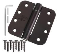 Cauldham Cerniera a molla a chiusura automatica per porta resistente da 10,2 cm, con angoli di raggio di 1,2 cm, certificazione UL, bronzo lucidato a olio, confezione da 2