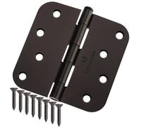 Cauldham Confezione da 12 cerniere per porte interne resistenti da 10,2 cm con angoli di raggio di 1,6 cm, bronzo lucidato a olio