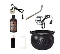 Cauldron Decor | Festive Spooky Prop | spooky festive seasonal |Cauldron Decor with Floating Potion Bottles and Diffuser for Kitchen Yard Garden Mantel Indoor Room Table