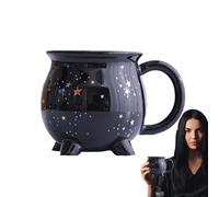 Cauldron Mug, 11 Oz Ceramic Drinkware, Halloween Decor Mug, Ceramic Hot Cocoa Mugs, Drinking Cups for Coffee, Tea Cauldron Mug, Fun Beverage Cups, Spooky Halloween Drinkware,