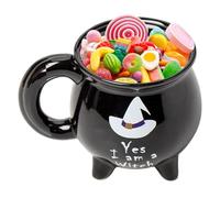 Cauldron Mug - Witches Brew, Stoneware | Ceramic Effect Reacts to Heat Hot & Cold Decorative Drinks Mug For Kitchen Cappuccino Latte Tea Juice Milk Hot Drinks Kids