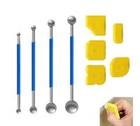 Caulk Remover Tools - Multipurpose Silicone Scraper Set, Mullti Angle Trowel for Glue and Sealant | Multifunctional Portable Bathroom Wall Glass Cleaning Accessory Kit for Home Repair