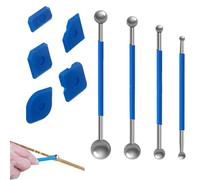 Caulk Remover Tools - Multipurpose Silicone Scraper Set, Mullti Angle Trowel for Glue and Sealant | Multifunctional Portable Bathroom Wall Glass Cleaning Accessory Kit for Home Repair