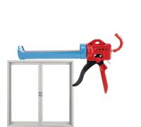 Caulk Tube Holder, Manual Caulk Tool, Adjustable Comfort Grip Applicator