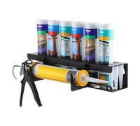 Caulk Tube Holder Rack, Heavy Duty Wall-Mounted Storage Organizer, Durable Hand Caulking Tubes Rack for Construction Workers, Renovators, Handymen, Maintenance Staff, and Home Improvement Projects