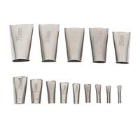 Caulking Nozzle Kit 14pcs | 45 Degree Stainless Steel Caulking Finisher Tool for Bathrooms/Kitchens/Window Panes | Expert Sealant Applicator with 14 Sizes