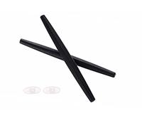 Caulo Kit di ricambio per cuffie e naselli Temple compatibili con montature Oakley Whisker Glass (nero con naselli trasparenti - 1 set)