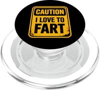 Caution I Love To Fart PopSockets PopGrip per MagSafe