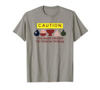 Caution I 've Been Known To Throw Things Funny Ceramic Arts Maglietta