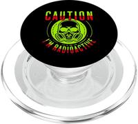 Caution I'm Radioactive Funny Cancer Warrior Chemo Radiation PopSockets PopGrip per MagSafe